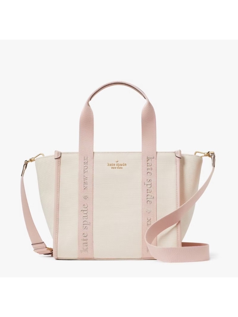 Kate Spade Kip Canvas Small Tote Crossbody Bag